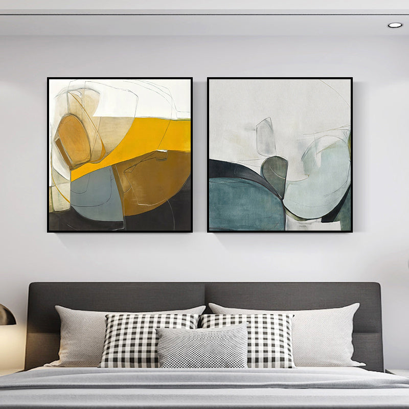 Abstract bedroom decoration