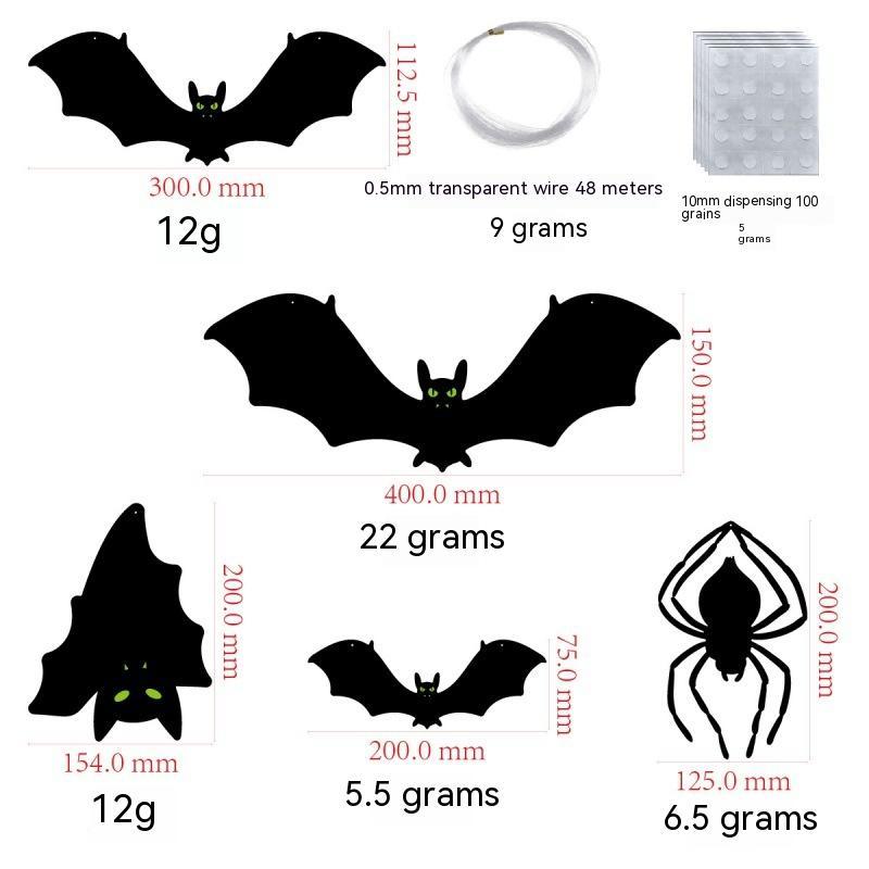 Outdoor Halloween Bat Wall Decoration