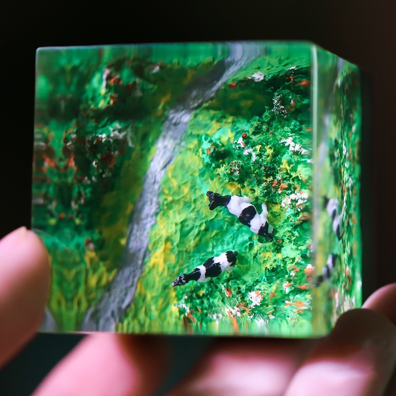 Resin Landscape Oil Painting Decoration